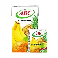 Нектар мультифруктовый «АВС» с трубочкой