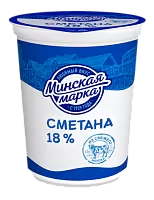 Сметана 18% 380г Минская марка